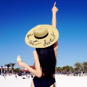 hat for beach and vacation